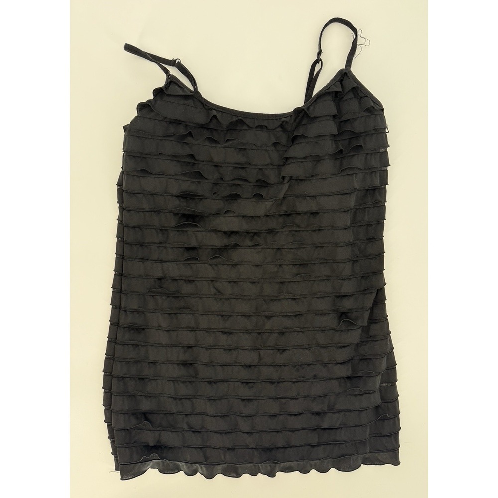 energie y2k black layered tiered flowy cami size Medium‎ Fairy Grudge Goth 2010